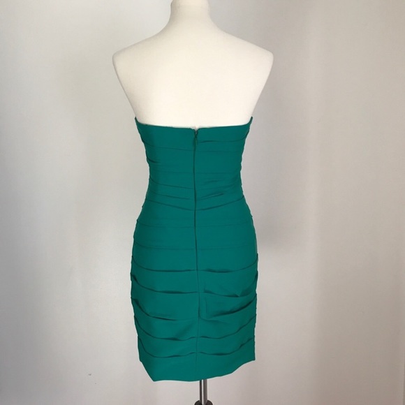 BCBG strapless Kelly Green Dress - Picture 4 of 4